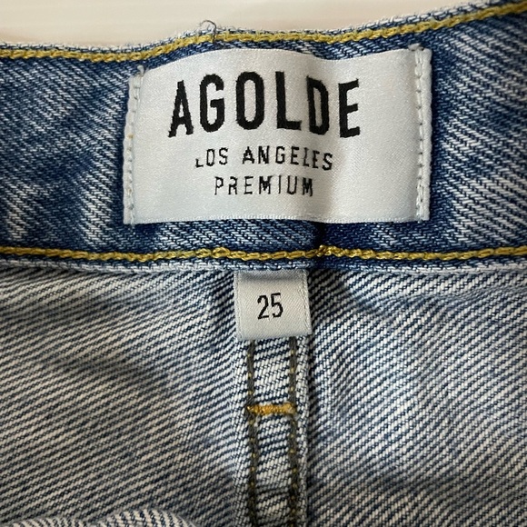 AGOLDE Parker Vintage cut off short Size 25 Light Wash - Picture 2 of 8